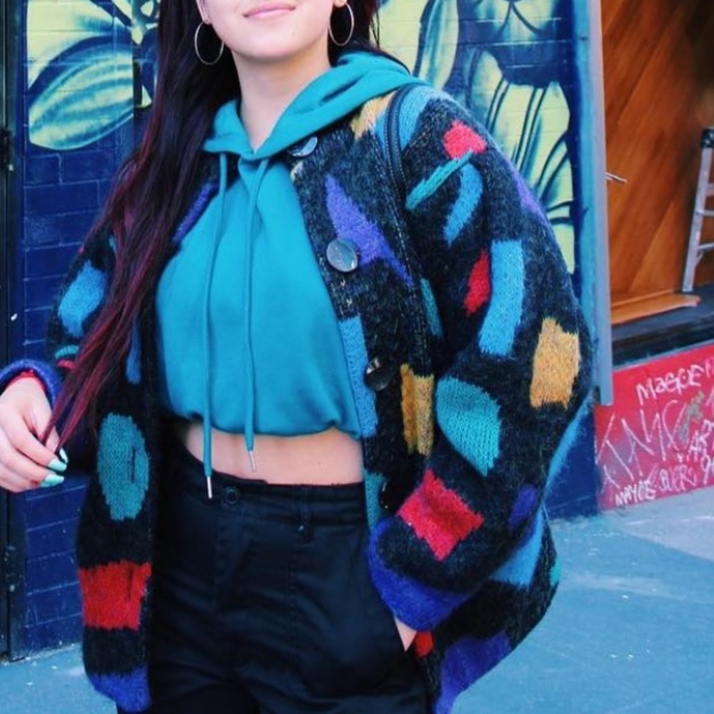 90’s Colorful Cardigan